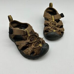 Keen Newport Toddler Boys Brown Hiking Water Sandals Size 4 US